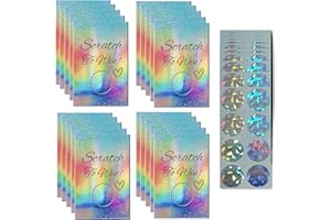 Boosaletico 120 Pieces Scratch Off Cards for Small Business Freebies Supplies, Personalized Blank Gift Cards for Holiday, Valentine, Wedding, Date Night, Birthday, Party Supply (Silver)