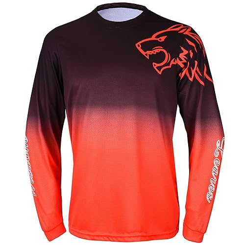 Men's Mountain Bike Shirts Long Sleeve MTB Off-Road Motocross