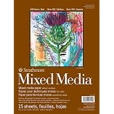 Strathmore Mixed Media Vellum Paper Pad 9"X12"-15 Sheets -62462109, White