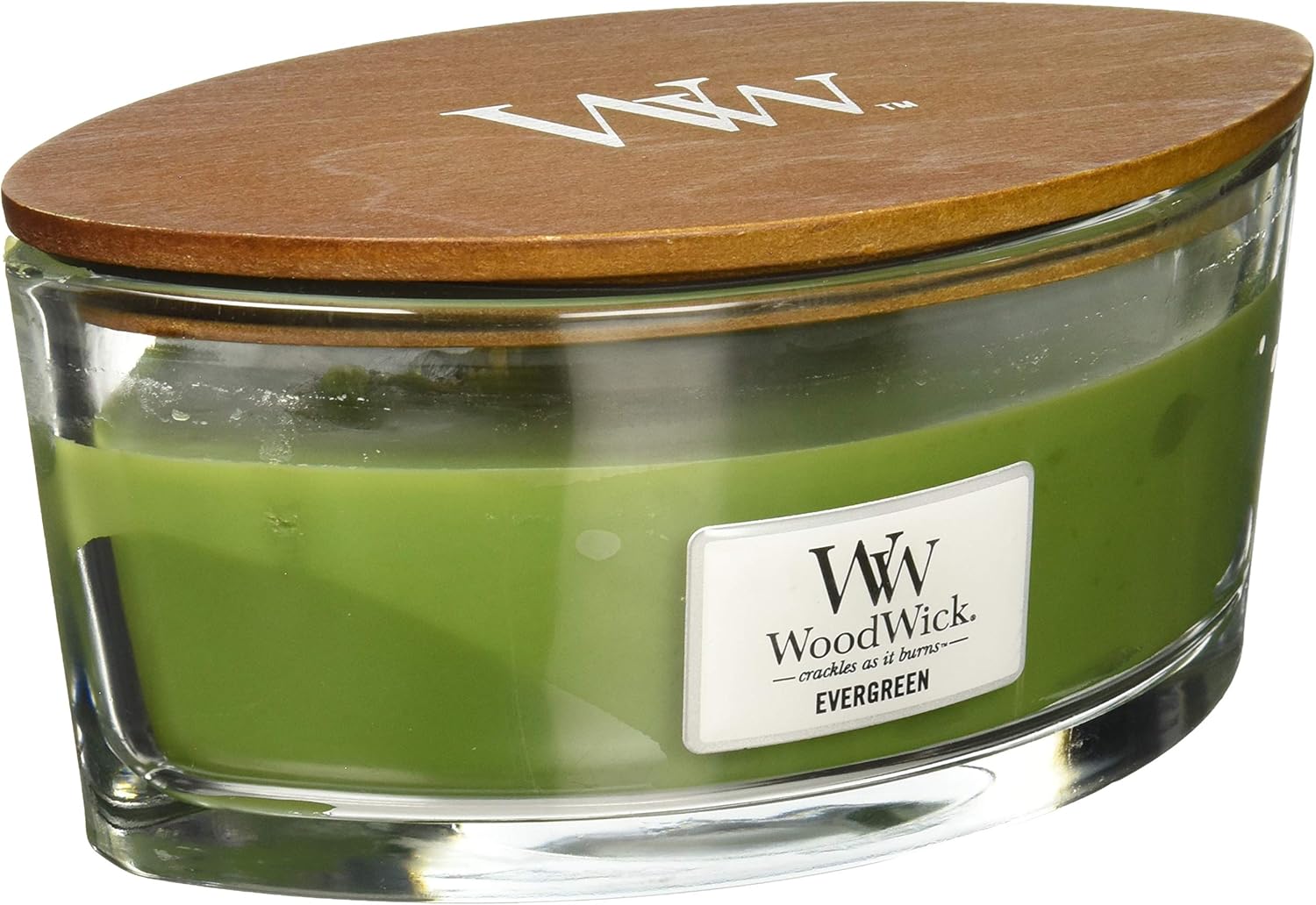 WoodWick Candle, Paraffin, Evergreen, Ellipse BigaMart