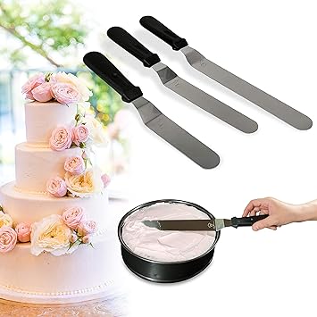 Chef Gagnant Spatules Patisserie Coudee Souple En Inox Racloirs