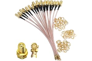 TUOLNK IPX MHF1 to SMA Cable,SMA Female to U.FL IPX RG178 Coax Cable for GPS Module Mini PCI UFL to SMA WiFi Antenna Extension Cable 4inch (10cm) 5pcs