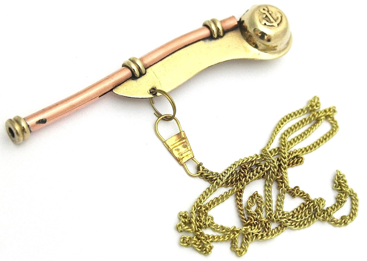 casanova nauticals Bosun's pipe Boatswain's Whistle Copper & Brass