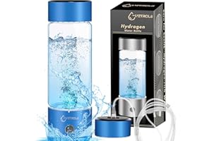 AUETRCLS Hydrogen Water Bottle 2024, Hydrogen Water Bottle Generator with SPE PEM Technology Water Ionizer, Hydrogen Water Machine Improve Water in 3 Minutes for Home, Office, Travel, Daily Drinking(Blue)
