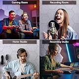 TONOR 48 Pack Hexagon Acoustic Panels Self-Adhesive 30x26x0.9cm Grey view 6