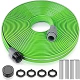 LAVEVE Sprinkler Soaker Hose for Yard 50 FT, Heavy