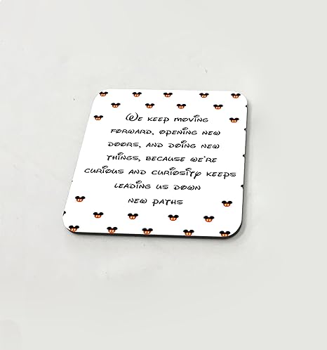 Case Genius Motivante Disney Vie Citation Tasse Boisson Coaster