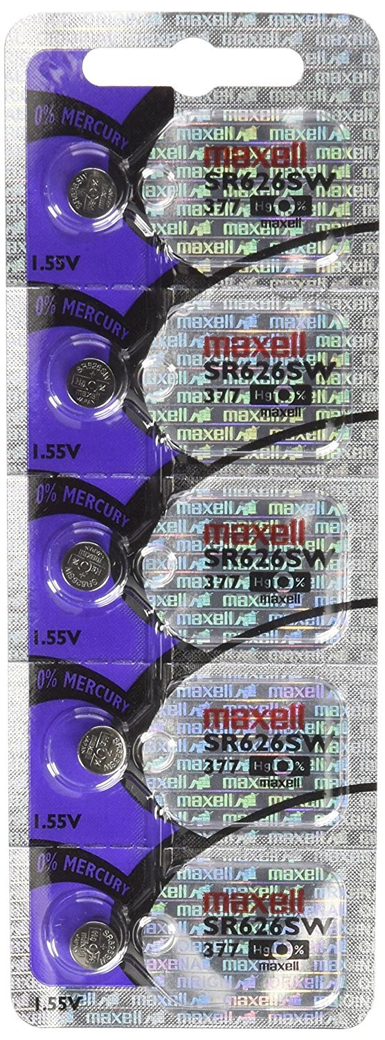 Maxell SR626SW 377 Silver Oxide Watch Battery Bundle of 20