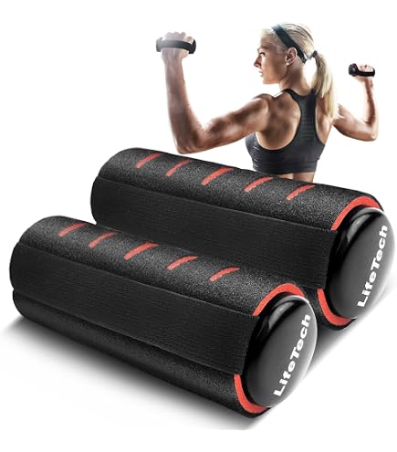 Soft Hand Weights Set For Women & Men - 6 Dumbbells (1lb, 2lb, 3lb) With Straps For Walking, Running, Therapy - View #6