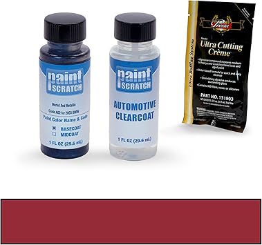 Amazon Com Paintscratch Touch Up Paint Bottle Car Scratch Repair Kit Compatible With 2003 Bmw Z4 Merlot Red Metallic Color Code A02 Automotive