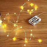 Sanniu Led String Lights, Mini Battery Powered Copper Wire Starry Fairy Lights, Battery Operated Lights for Bedroom, Christma