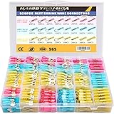 Haisstronica 520PCS Marine Grade Heat Shrink Wire Connectors-Electrical Connectors Kit of Tinned Red Copper,16-14 22-16 12-10