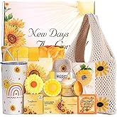 Sunflower Birthday Gifts for Women Self Care Gift - Sending Sunshine Gifts Box Get Well Soon Sympathy Gift Basket for Women Care Package, Inspirational Gifts for Her Mom Wife Best Friend Coworker