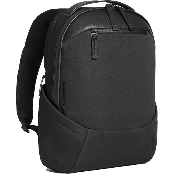 DEFY Bucktown Waxed Canvas Backpack - 23L Laptop Bag, Water Repellent, 17 Inch Sleeve, Black