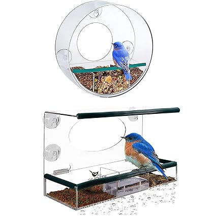 Birdious Wild And Tube Window Bird Feeders Enjoy Unique Watch