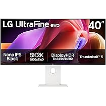 LG 40U990A-W 5K2K 120Hz Thunderbolt5モニター Amazon.com: LG 40U990A-W 40-inch Ultrafine evo 5K2K WUHD (5120 x
