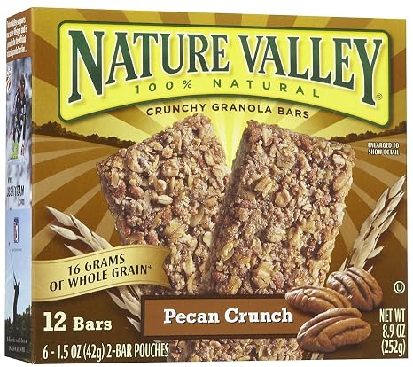 Nature Valley 100% Natural pecan crunch crunchy granola bars (016000284159)