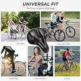YOUNGDO Bicycle Saddle Comfortable Gel Wide Road MTB Seat with Springs view 6