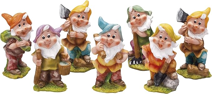 Amazon 小人置物 ７個セット ガーデンオーナメント 置物