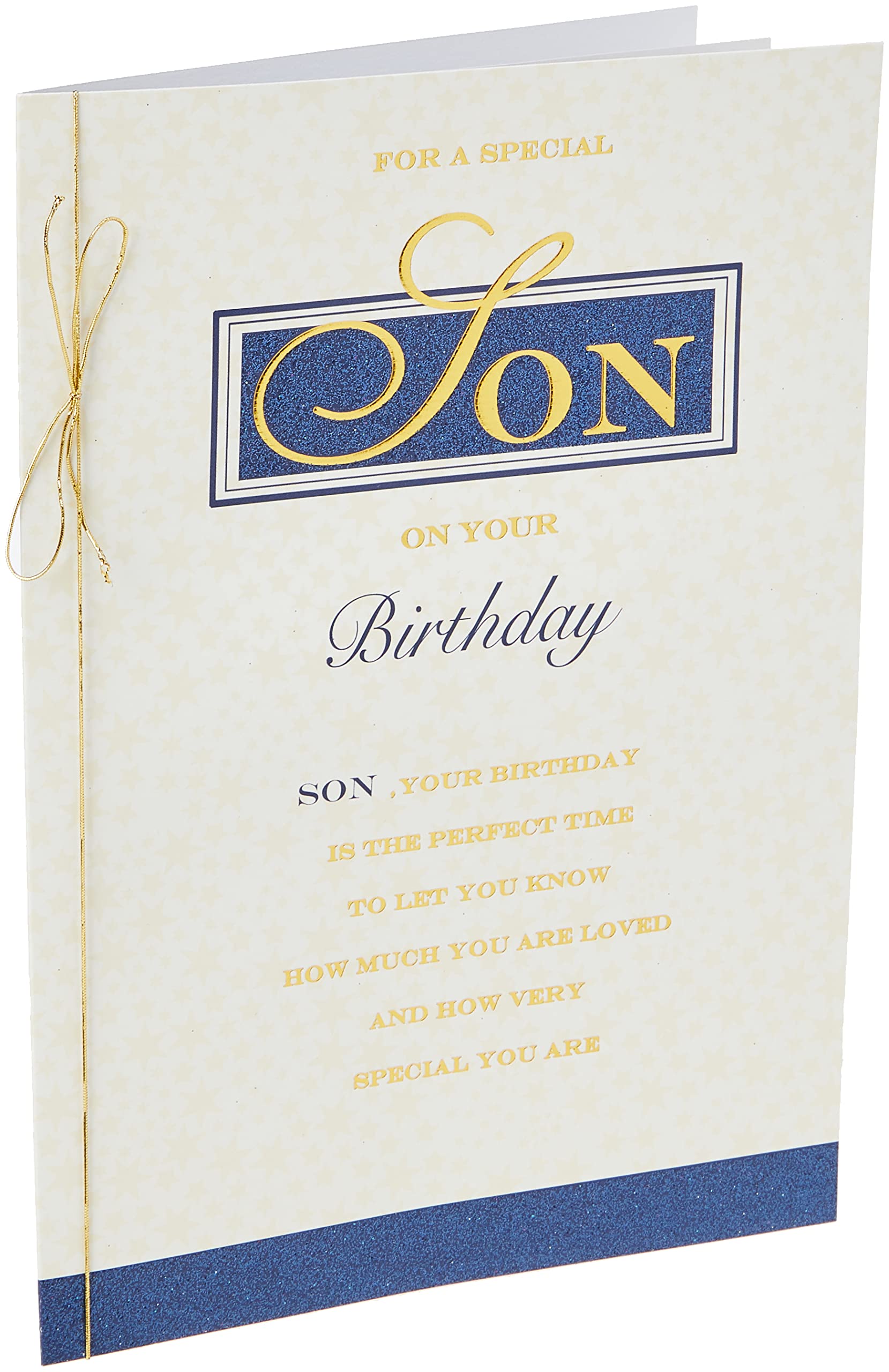 Piccadilly Greetings Piccadilly Greetings Traditional Birthday Card Son,Green, 10 x 7 inches