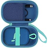co2CREA for Anker Soundcore Select 4 Go Bluetooth Speaker Hard Protective Case, Portable Travel Case Replacement (Blue Case + Teal Zipper)