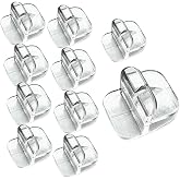 auaurly 10 PCS Rimless Aquarium Clips for 1/8" to 3/16" Glass,Top Mounting Support Holder Clamp Replacements for Rimless Tank Lids