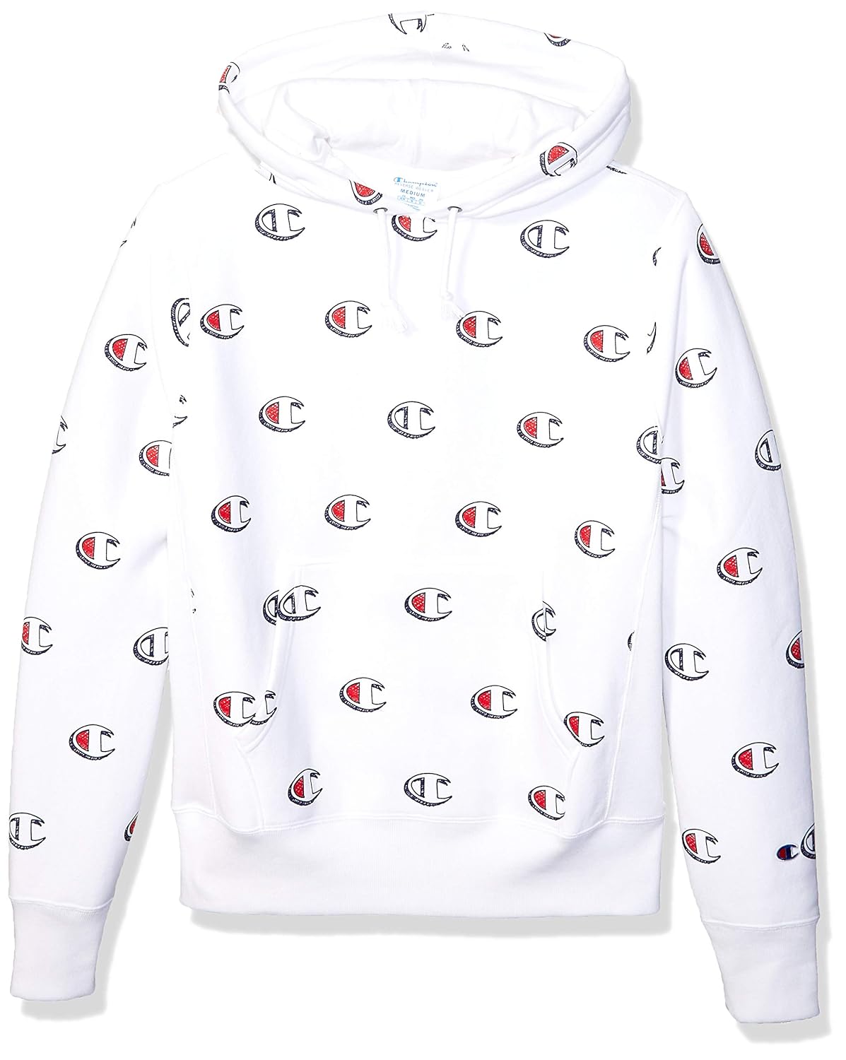 champion reverse weave white pullover hoodie