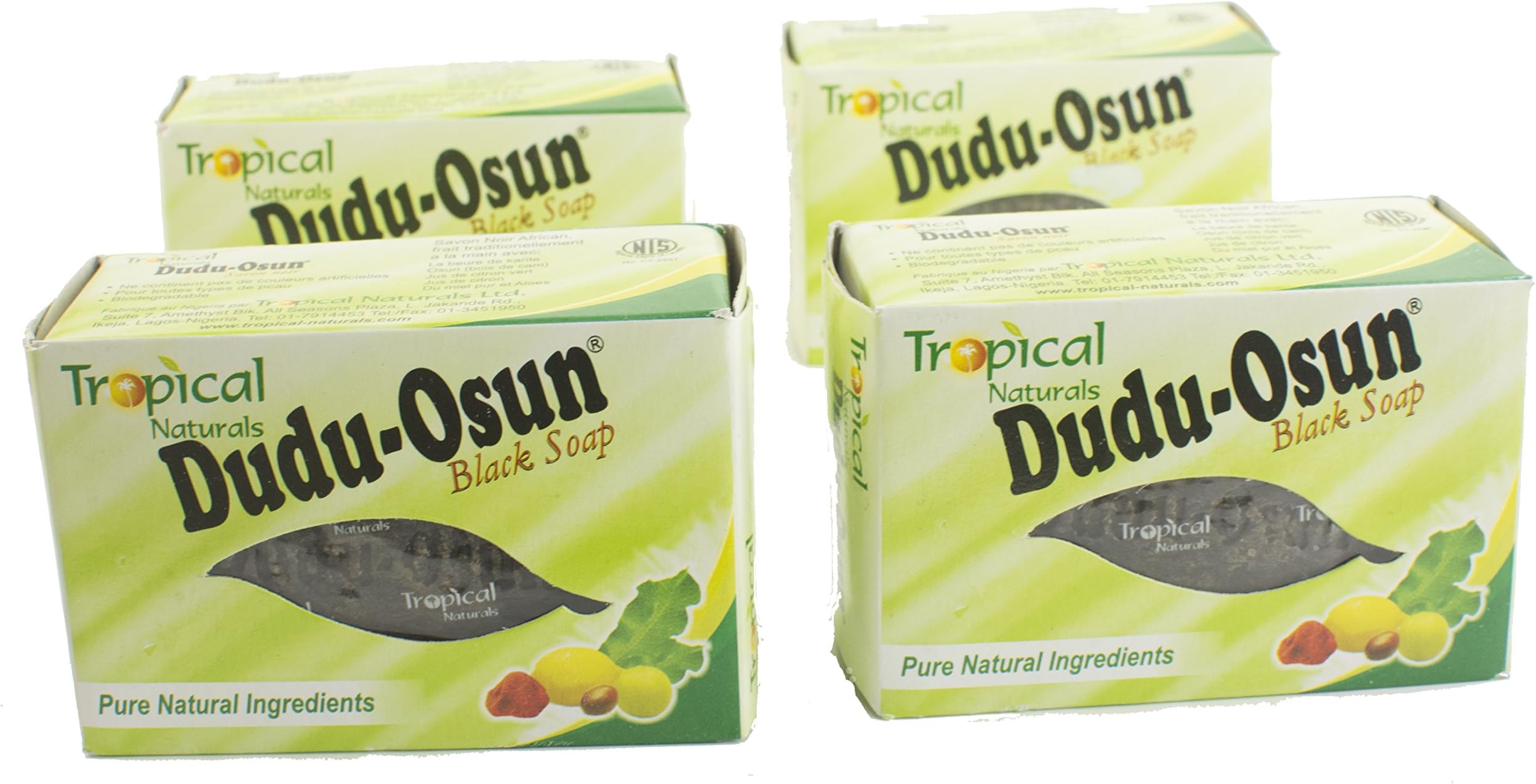 (Pack Of 4) African Black Soap | DUDU-OSUN