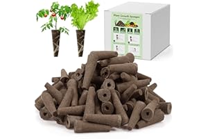 Timiyer Hydroponic Pods 200 Pack, Grow Sponges for Hydroponics, Seed Pods for Hydroponic Garden Indoor, Seed Pods for Aero Gardening, Seed Starter Pods, General Seed Starter Plugs, Rapid Rooter