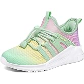RUNSIDE Girls Tennis Shoes Lightweight Sports Kids Sneakers Lace-up for Running/Walking, Toddler/Little Kid/Big Kid