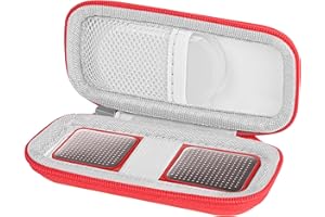 STUKCAZE Heart Rate Monitor Case KardiaMobile EKG Monitor 1L 6L, Portable Hard EVA Kardia Mobile Case with Climbing Clip, Protective KardiaMobile EKG Organizer