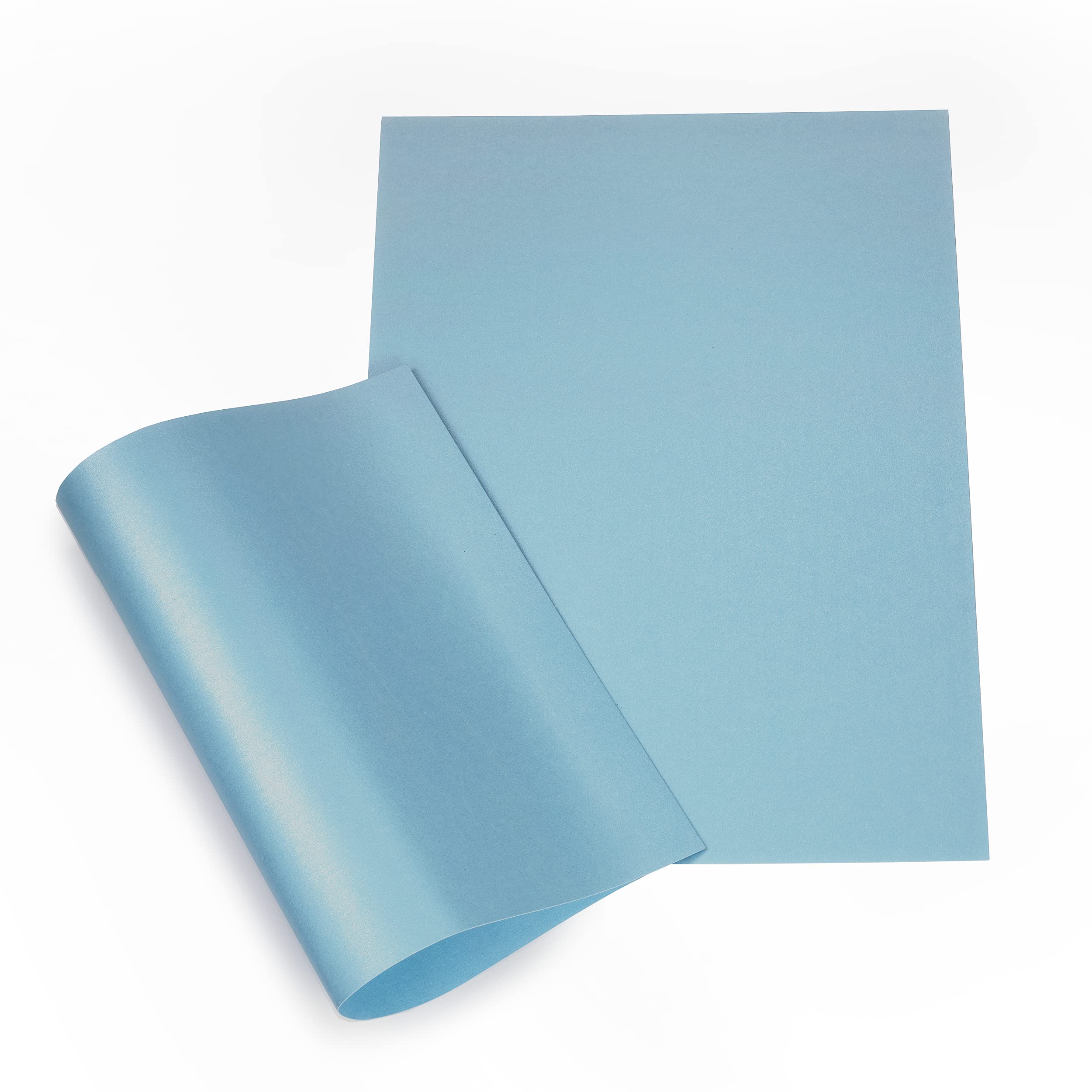 Papertent A4 Double-Sided Pearl Card, 250gsm 20 Sheets - Baby Blue