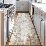 Famibay Hallway Runner Rug 60x300cm Non Slip Washable Brown Beige view 6