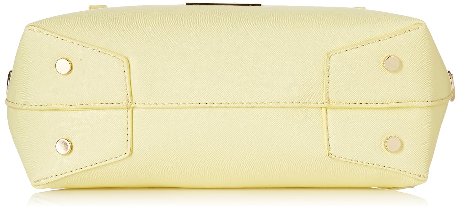 caprese livia women's satchel (yellow)