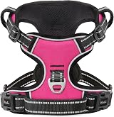 HEELE Dog Harness Small Reflective No-Pull Soft Handle Rose S
