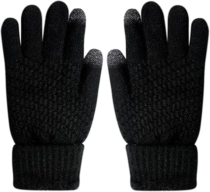 Amazon Com Glove Us Knitted Touch Screen Gloves Warm Winter Thick Mittens Texting Unisex For Iphone Smart Phones Laptop Tablet Clothing