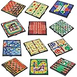Magnetic Board Game Set by GAMIE - Includes 12 Retro Fun Games - 5&rdquo; Compact Design - Individually Boxed - Teaches Strategy & Focus - Great for Road Trip/ Travel/ Camping - Best Gift for Kids Ages 6+