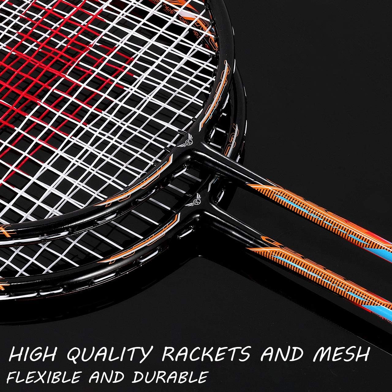 Fostoy Badminton Racket Set, 4 Pack Badminton Racquets with 3 Shuttlecocks & Net, Badminton Shuttlecock Complete Sets for Professional & Beginner Players : Sports & Outdoors