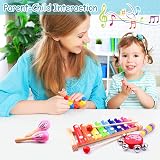 ELECLAND 30 Pcs Musical Instruments Set for Toddlers Wooden Toys Educational view 2