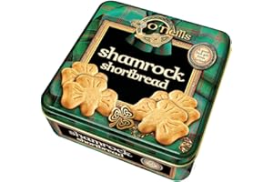 CARROLLS IRISH GIFTS O'Neill's Shamrock Shaped Shortbread In A Tin 80G