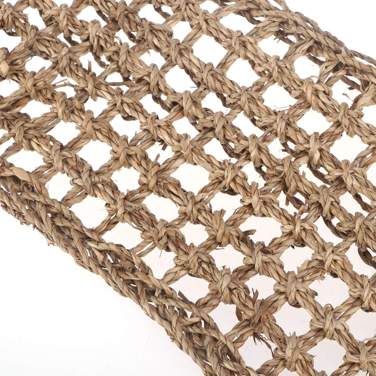 TEHAUX Bearded Dragon Hammock Natural Grass Fibers Reptile Lizard Lounger Hammock Sleep Bed for Geckos Iguanas Small Animals - Image 4