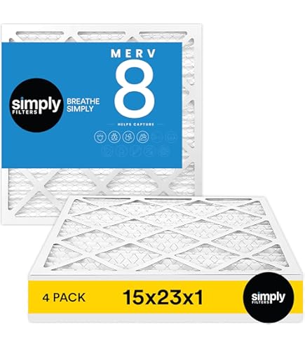 Filter King 19x25x1 Air Filter | 4-PACK | MERV 8 HVAC Pleated A/C