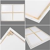 Kurtzy Blank Canvas 2 Pack 90x120cm Pre stretched with Wedges view 3