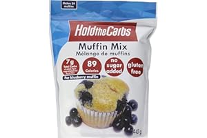 HoldTheCarbs Keto Muffin Mix with Stevia and Erythritol, Low Carb Gluten-Free with Only 1g Sugar, All Natural, No Added Sugar