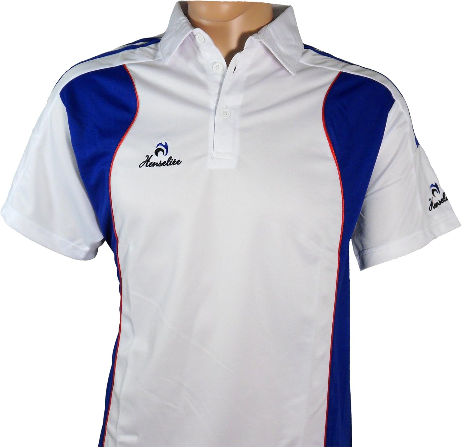 Men's Henselite Professional Polo Shirt White/Navy Size XS Amazon.co.uk Clothing