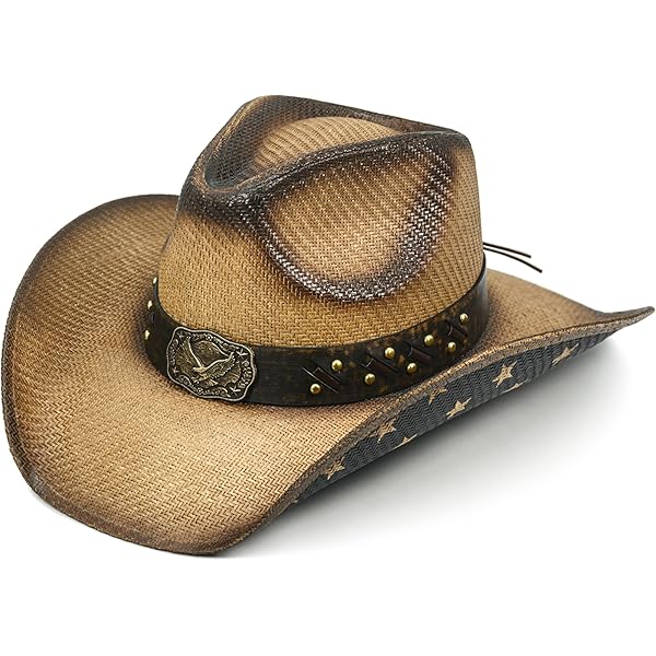 Stampede Hats Men's Gold Eagle Western Hat with Eagle and