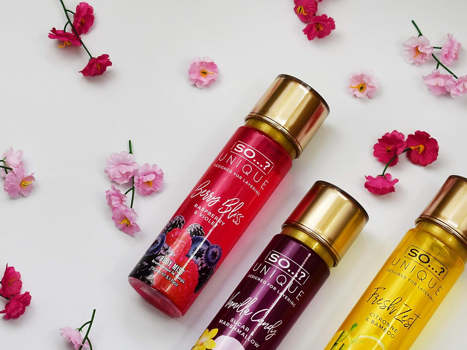 SO Unique Berry Bliss Body Mist 150ml, 1 ml (Pack of 1) - Image 3