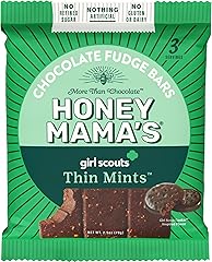 Honey Mama's, Girl Scout Thin Mints Chocolate Fudge Bars, NO Refined Sugar, Gluten Free, Dairy Free, Soy Free, NO Seed Oils, 