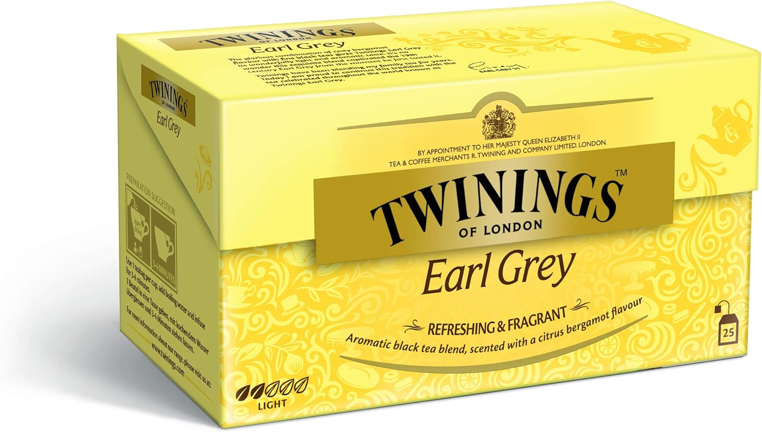 Infusión Twinings Té Earl Grey 25Sobres: Amazon.es: Alimentación y bebidas