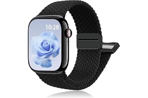 Magnetic Braided Stretchy Loop - Compatible with Apple Watch Band Women Men | 42mm 46mm 40mm 41mm 44mm 45mm 38mm 49mm Sport S